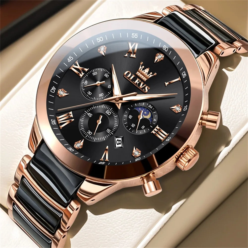 OLEVS ceramic highend wristwatch for men






Waterproof Luminous Ceramic And Steel Strips Wristwatch