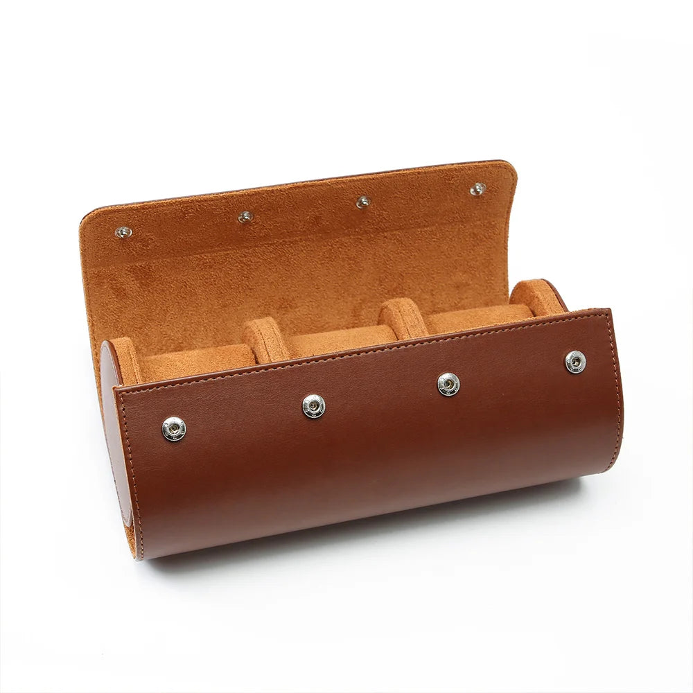 1/2/3-Slot Watch Roll Travel Case