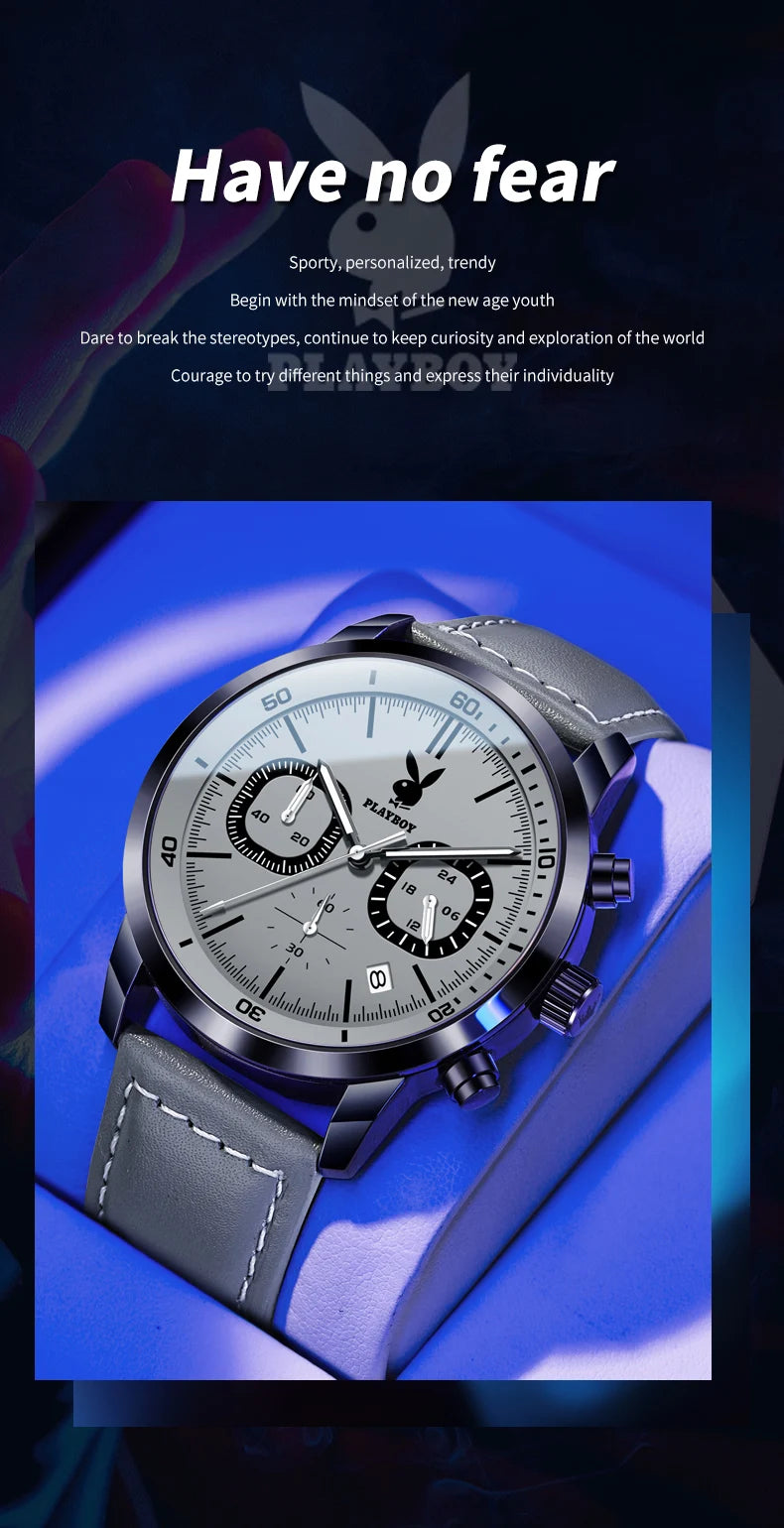 PLAYBOY Watch. High end wristwatch for active lifestyle