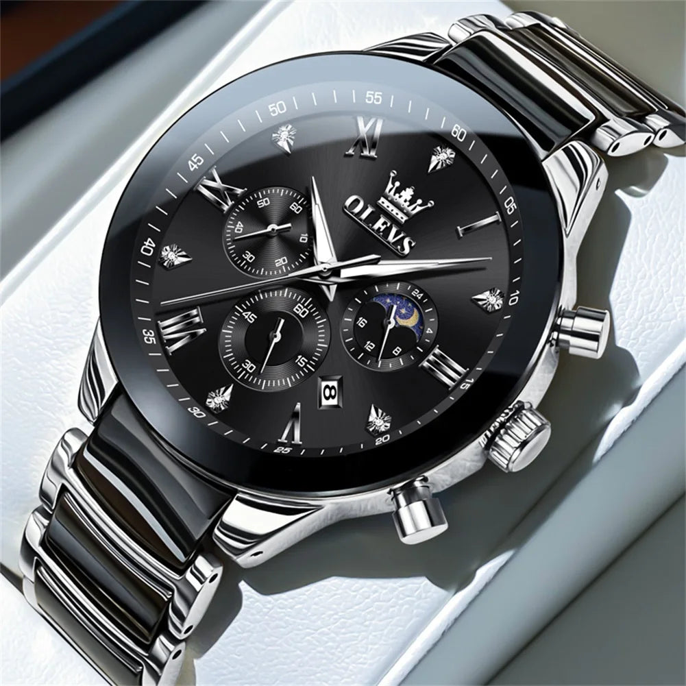 OLEVS ceramic highend wristwatch for men






Waterproof Luminous Ceramic And Steel Strips Wristwatch