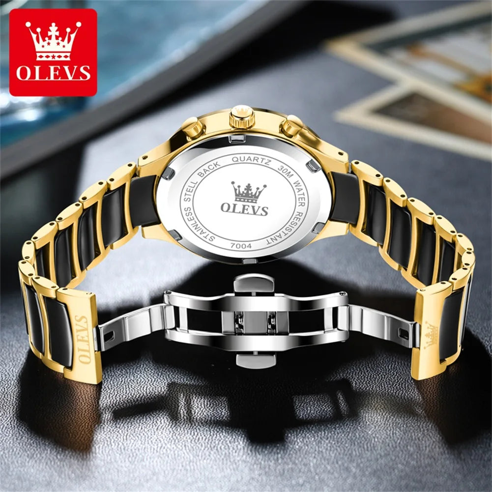 OLEVS ceramic highend wristwatch for men






Waterproof Luminous Ceramic And Steel Strips Wristwatch