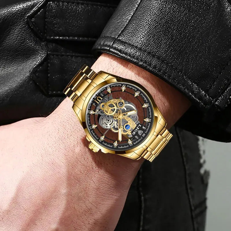 Beautiful retro skeleton for men from LIGE