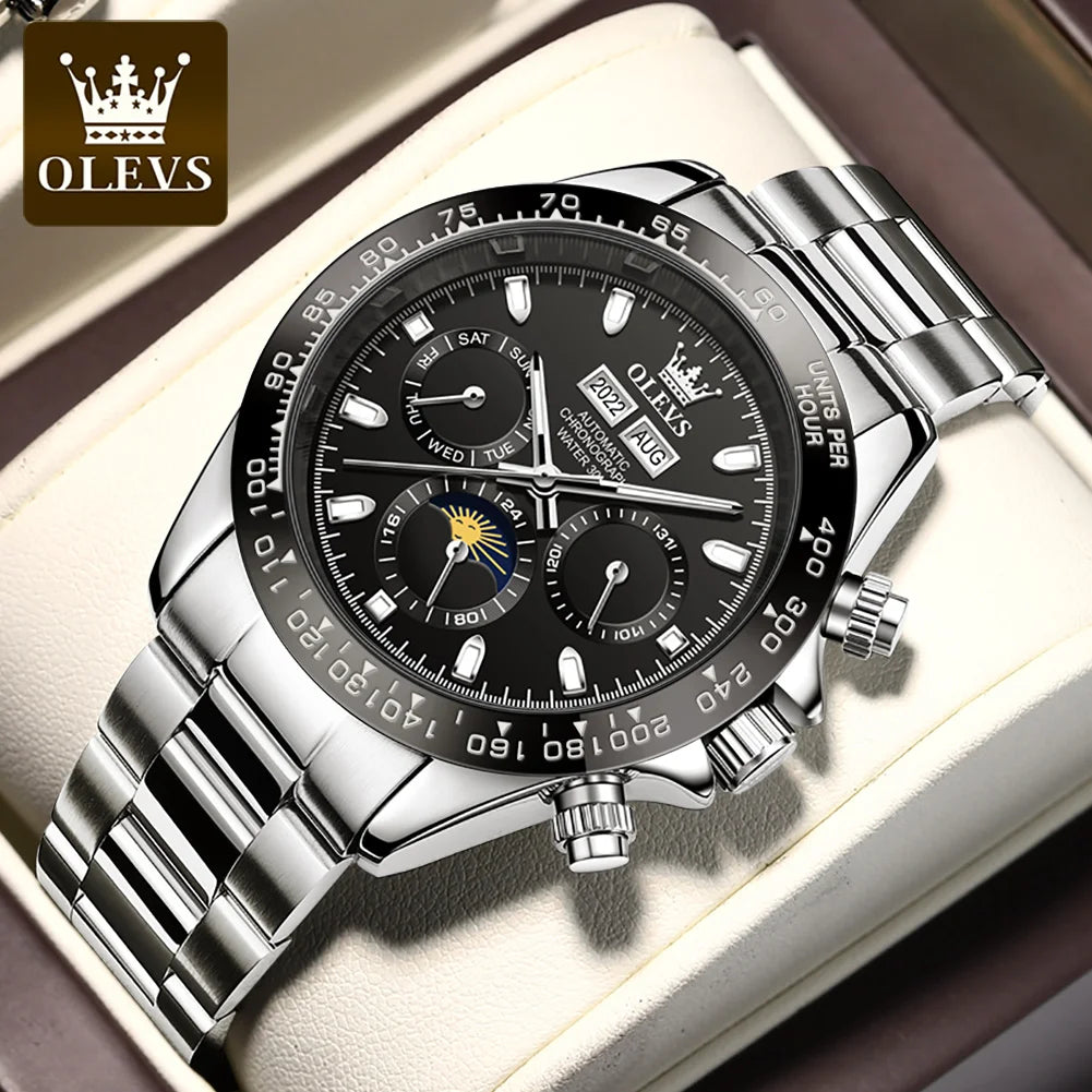 OLEVS 6654 Men's Automatic Mechanical Watch. Luxury Brand