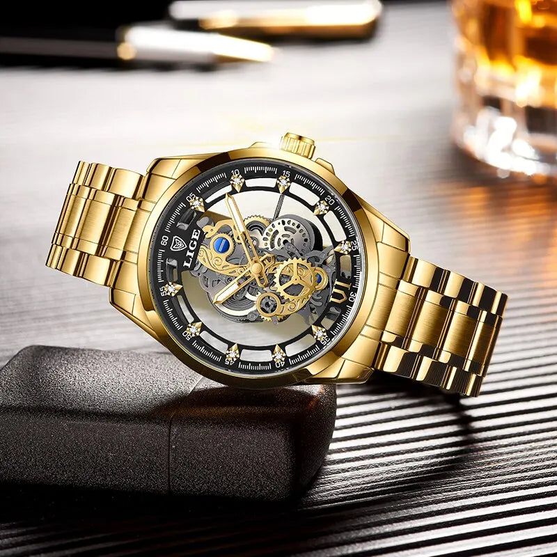 Beautiful retro skeleton for men from LIGE