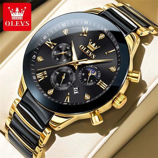 OLEVS ceramic highend wristwatch for men






Waterproof Luminous Ceramic And Steel Strips Wristwatch