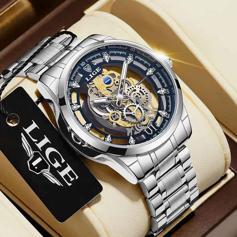 Beautiful retro skeleton for men from LIGE