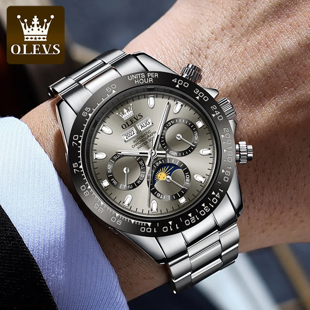 OLEVS 6654 Men's Automatic Mechanical Watch. Luxury Brand