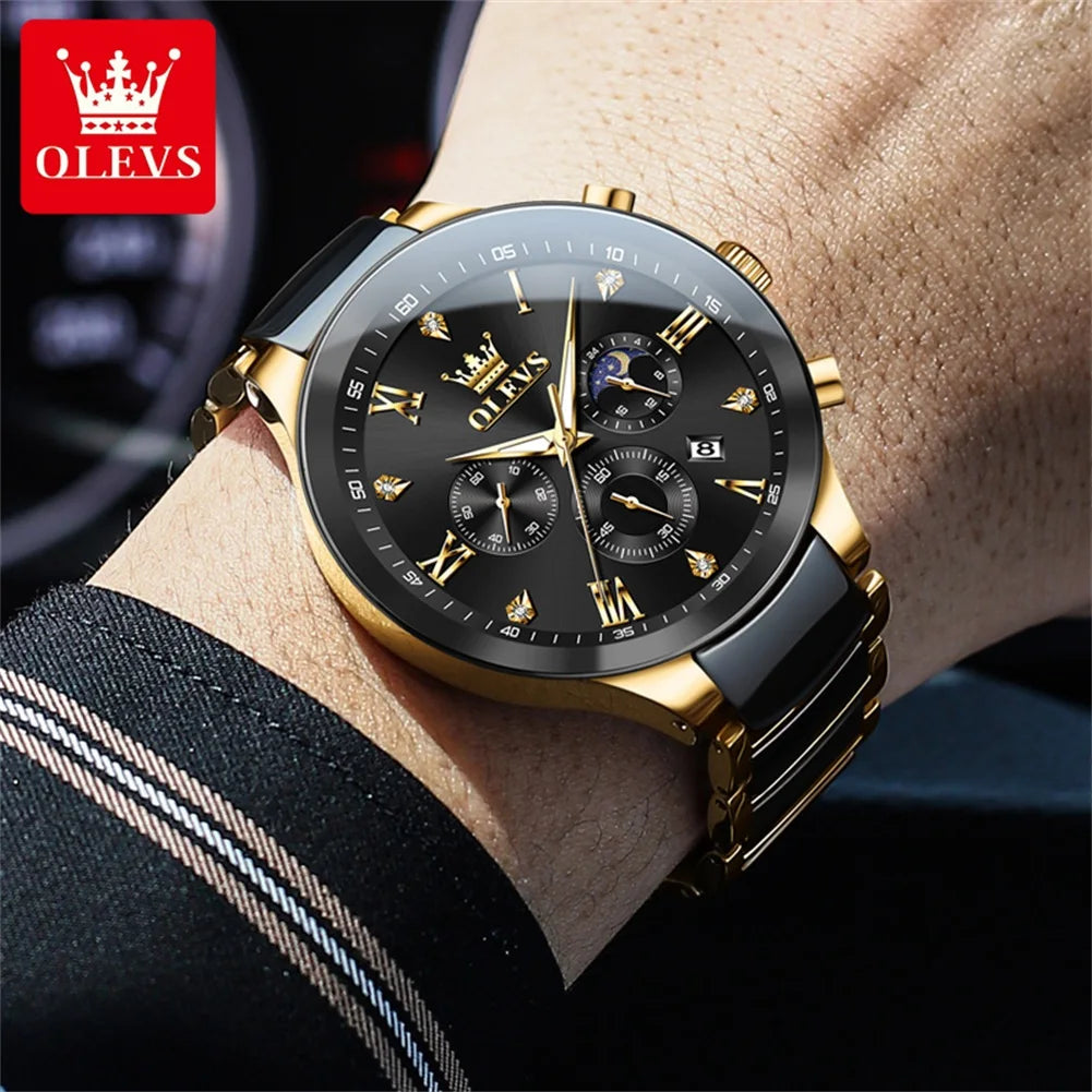 OLEVS ceramic highend wristwatch for men






Waterproof Luminous Ceramic And Steel Strips Wristwatch