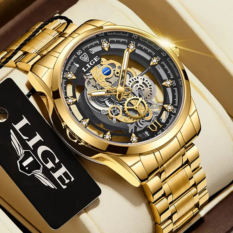 Beautiful retro skeleton for men from LIGE