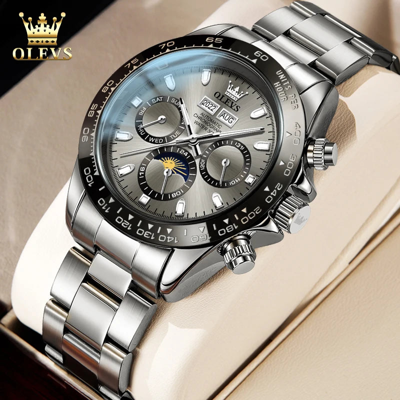 OLEVS 6654 Men's Automatic Mechanical Watch. Luxury Brand