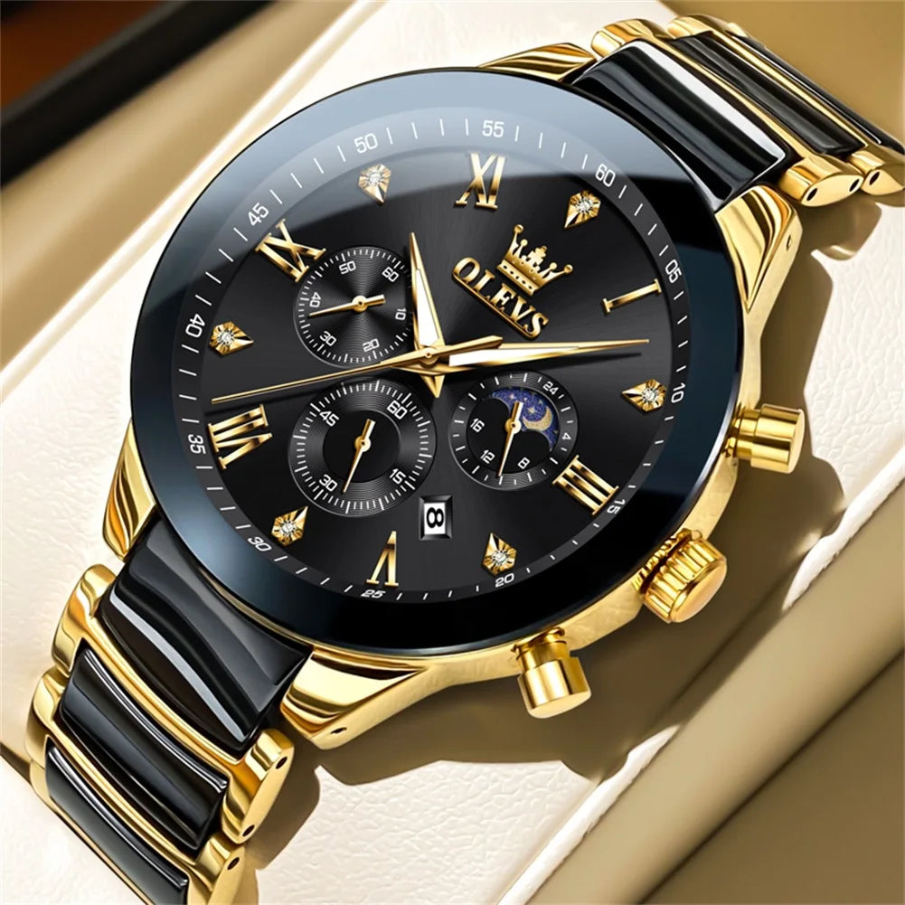 OLEVS ceramic highend wristwatch for men






Waterproof Luminous Ceramic And Steel Strips Wristwatch