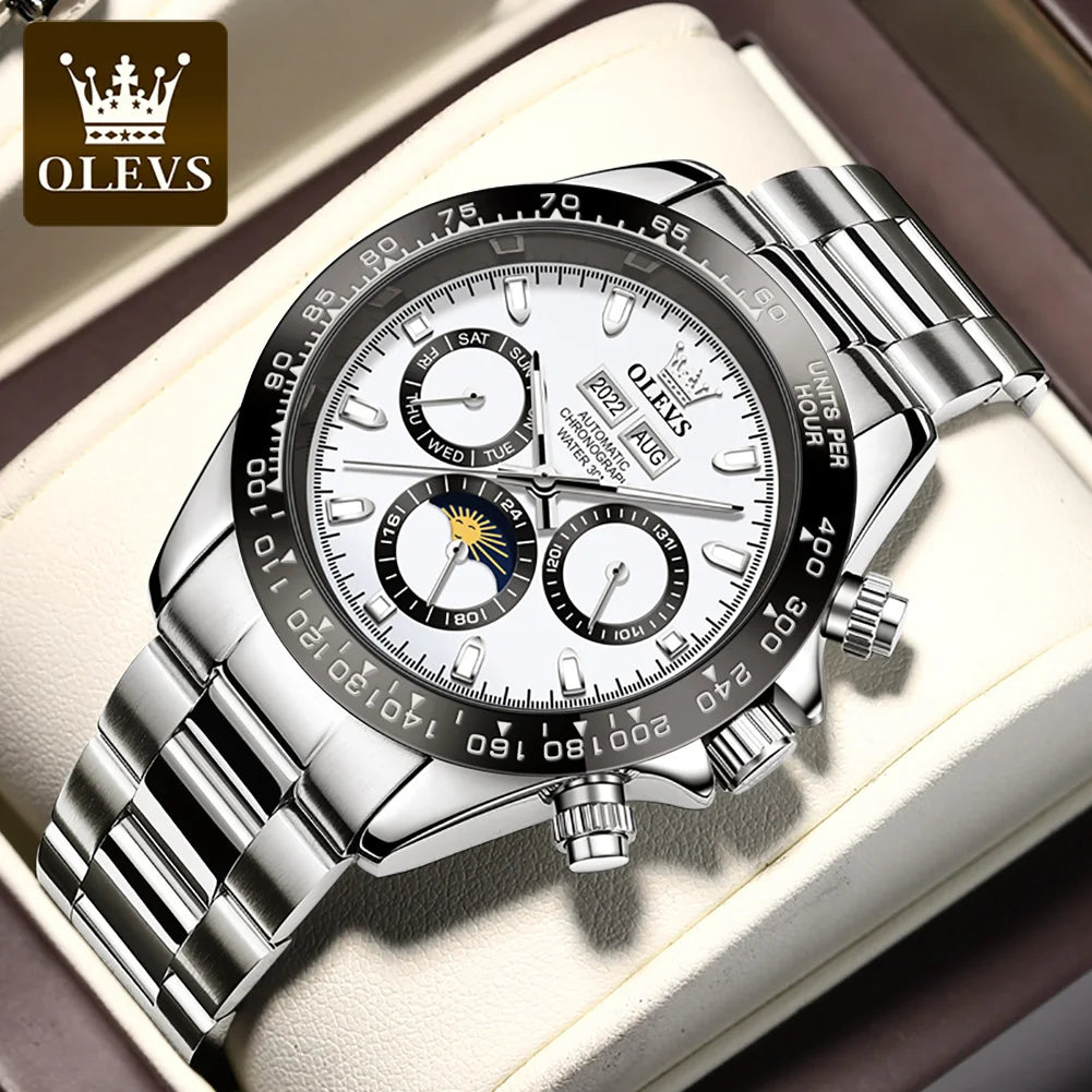 OLEVS 6654 Men's Automatic Mechanical Watch. Luxury Brand