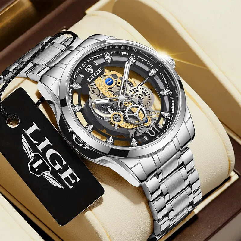 Beautiful retro skeleton for men from LIGE